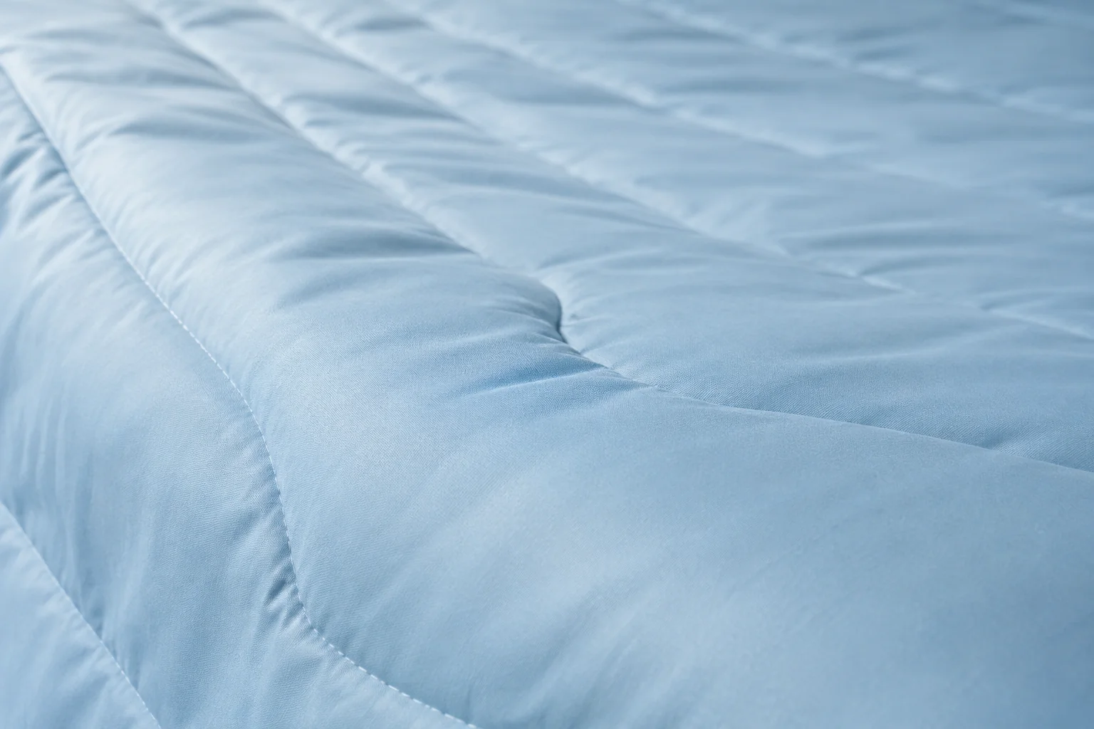 Close view of the Sky Blue blanket surface.